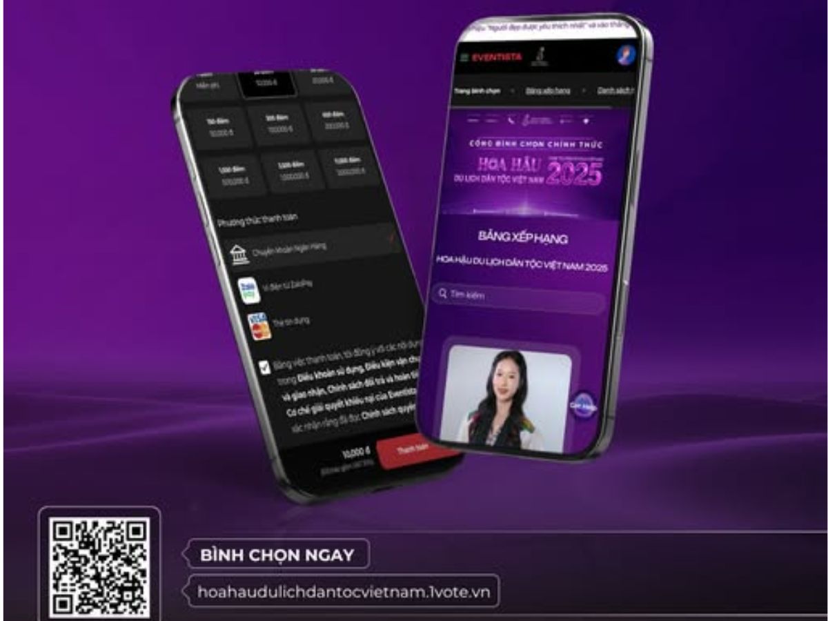 Dùng 1Vote vận hành Cổng Bình chọn (Voting) cho Cuộc thi Sắc đẹp