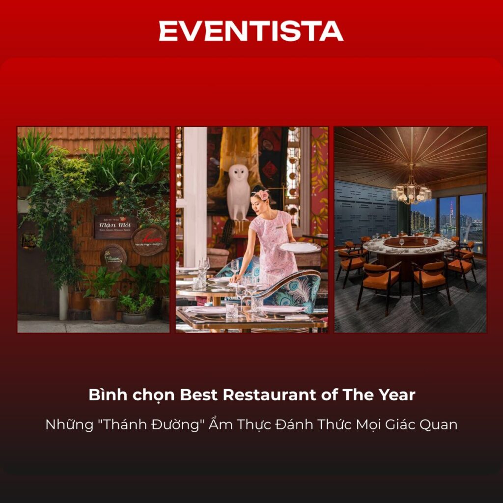 Best Restaurant of The Year- Những Thánh Đường Ẩm Thực Đánh Thức Mọi Giác Quan