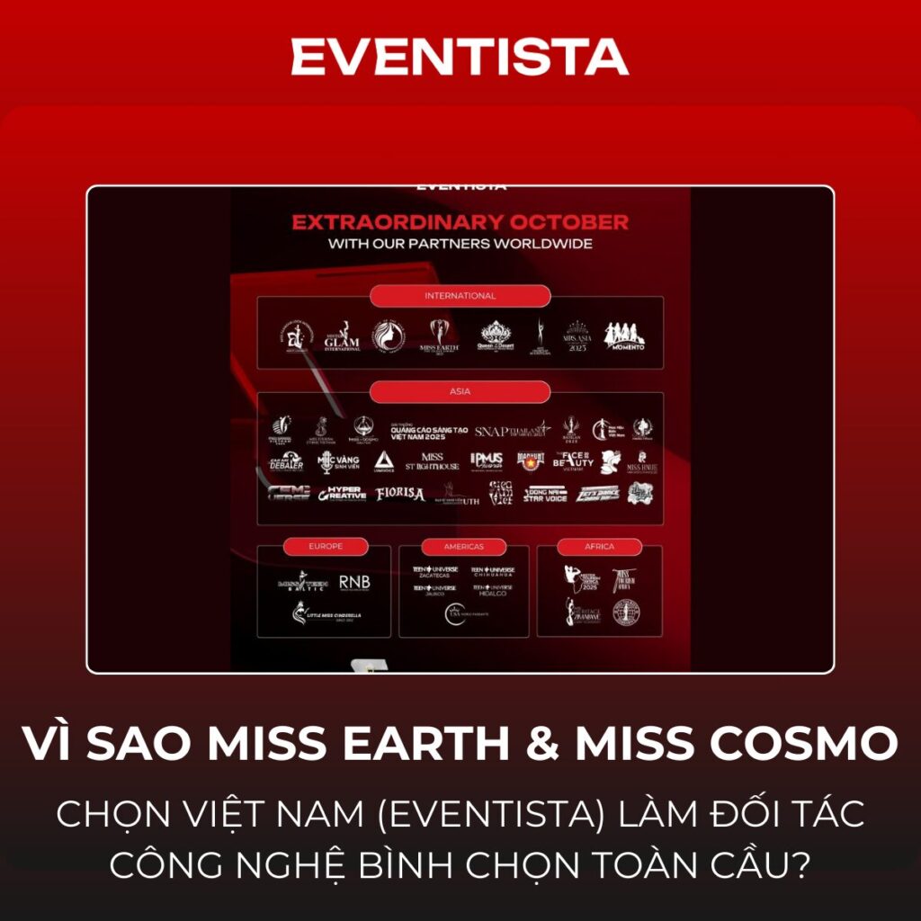 Vì Sao Miss Earth & Miss Cosmo Chọn Việt Nam (Eventista) Làm Đối Tác Công Nghệ Bình Chọn Toàn Cầu?