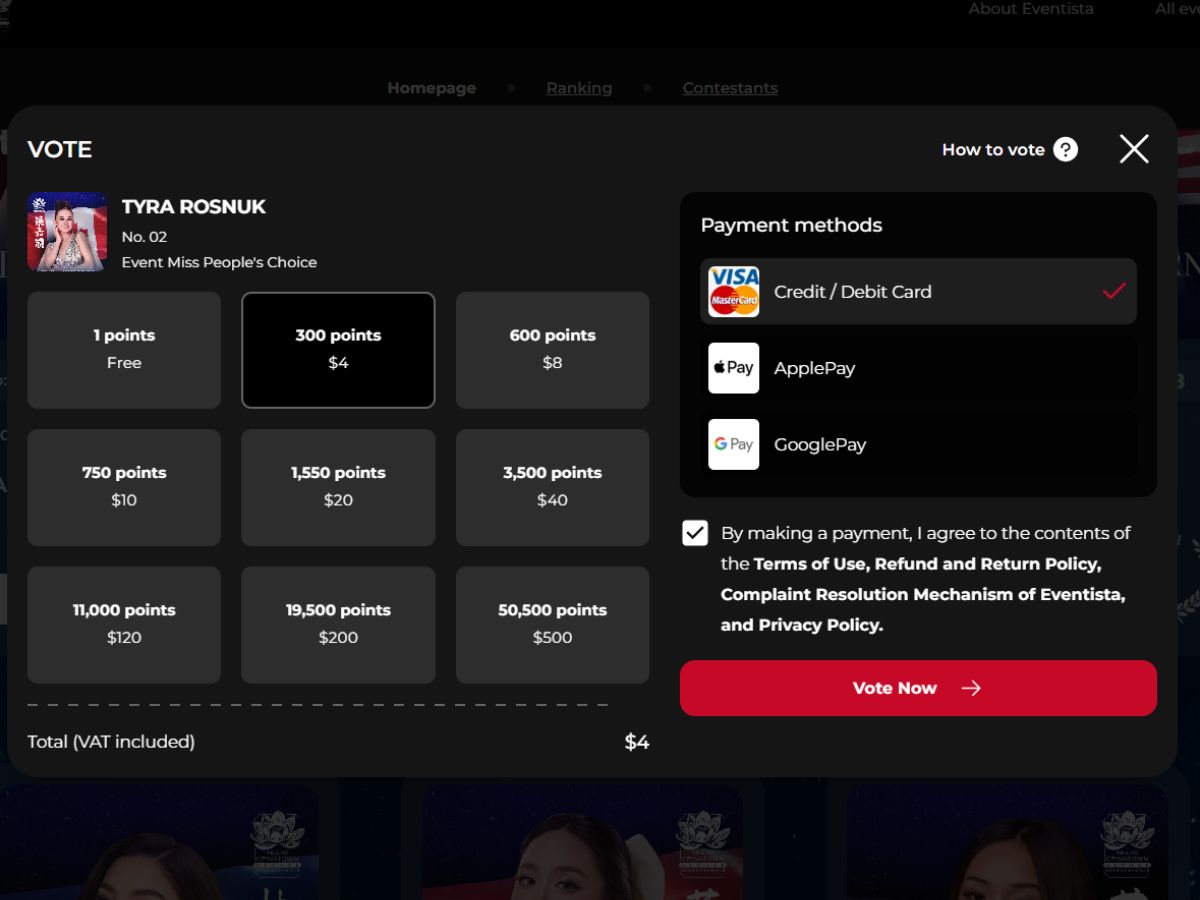 1Vote tích hợp bình chọn nhanh chóng, thanh toán đa dạng
