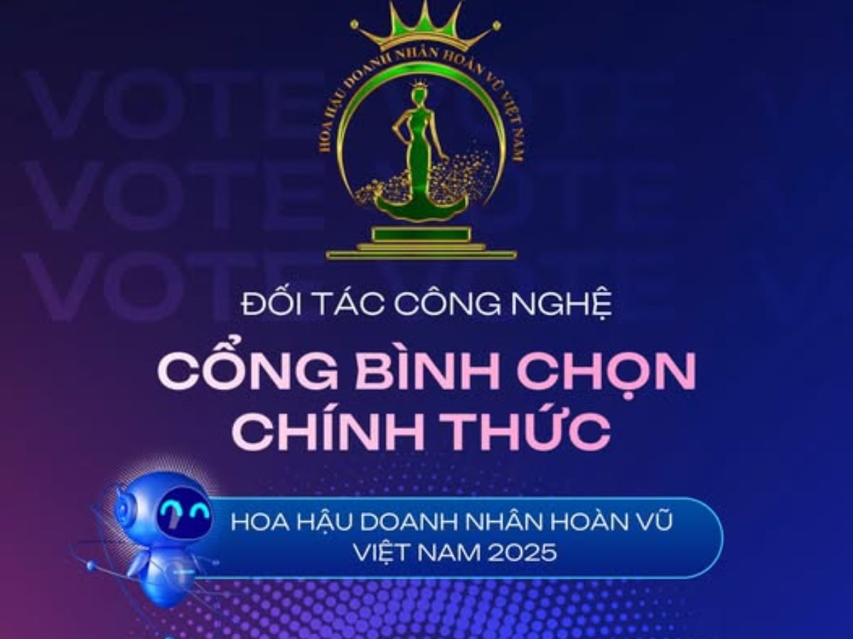 1Vote là đối tác tin cậy của Hoa hậu doanh nhân Hoàn Vũ