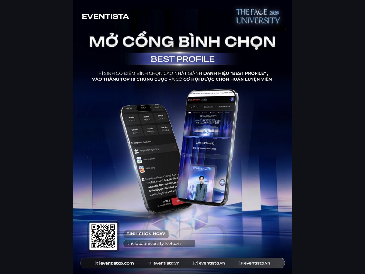 Hạ tầng vững chắc của 1Vote đảm bảo website luôn hoạt động trơn tru trước những đợt bão traffic từ sinh viên.