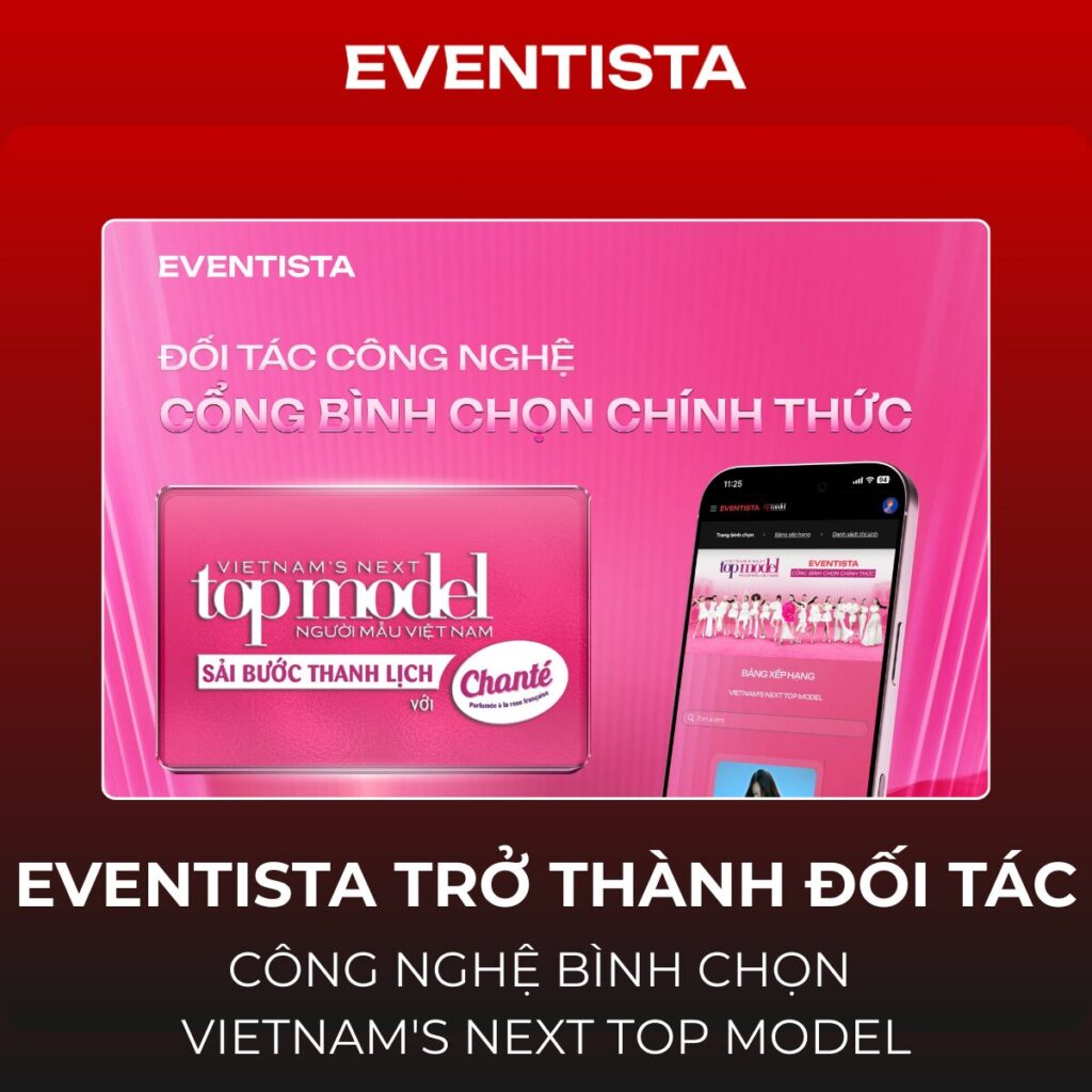Eventista Trở Thành Đối Tác Công Nghệ Bình Chọn Vietnam's Next Top Model: Khi Công Nghệ Giao Thoa Cùng Thời Trang Cao Cấp