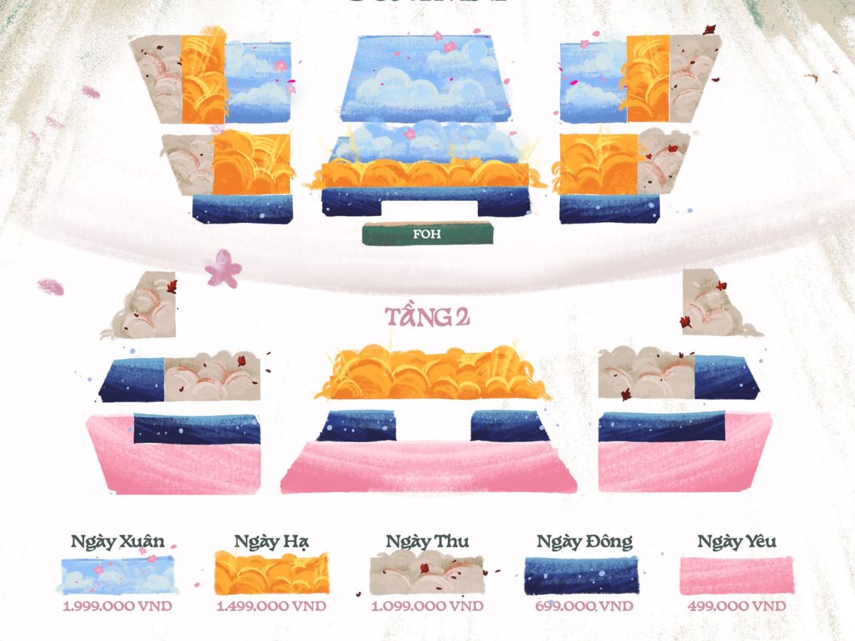 Seat map concert Bùi Trường Linh