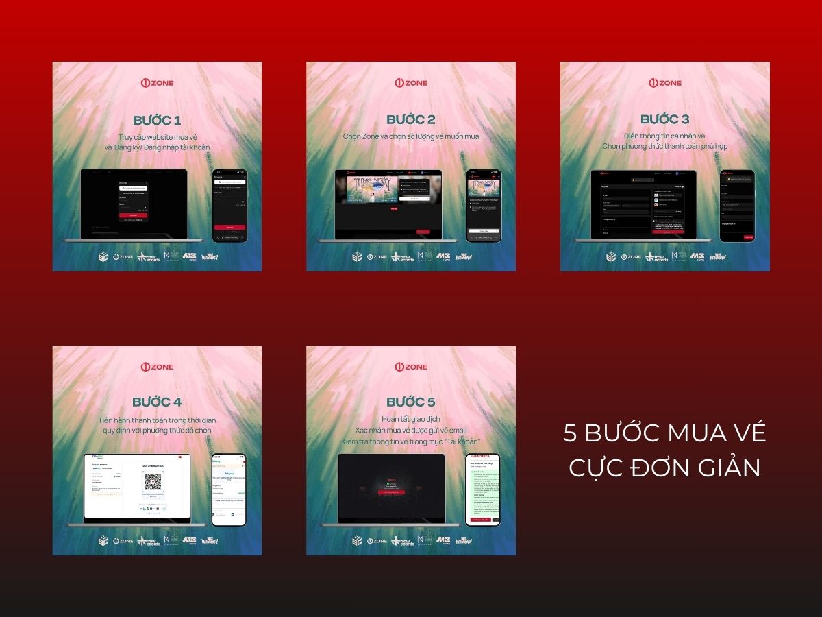Các bước mua vé concert Bùi Trường Linh