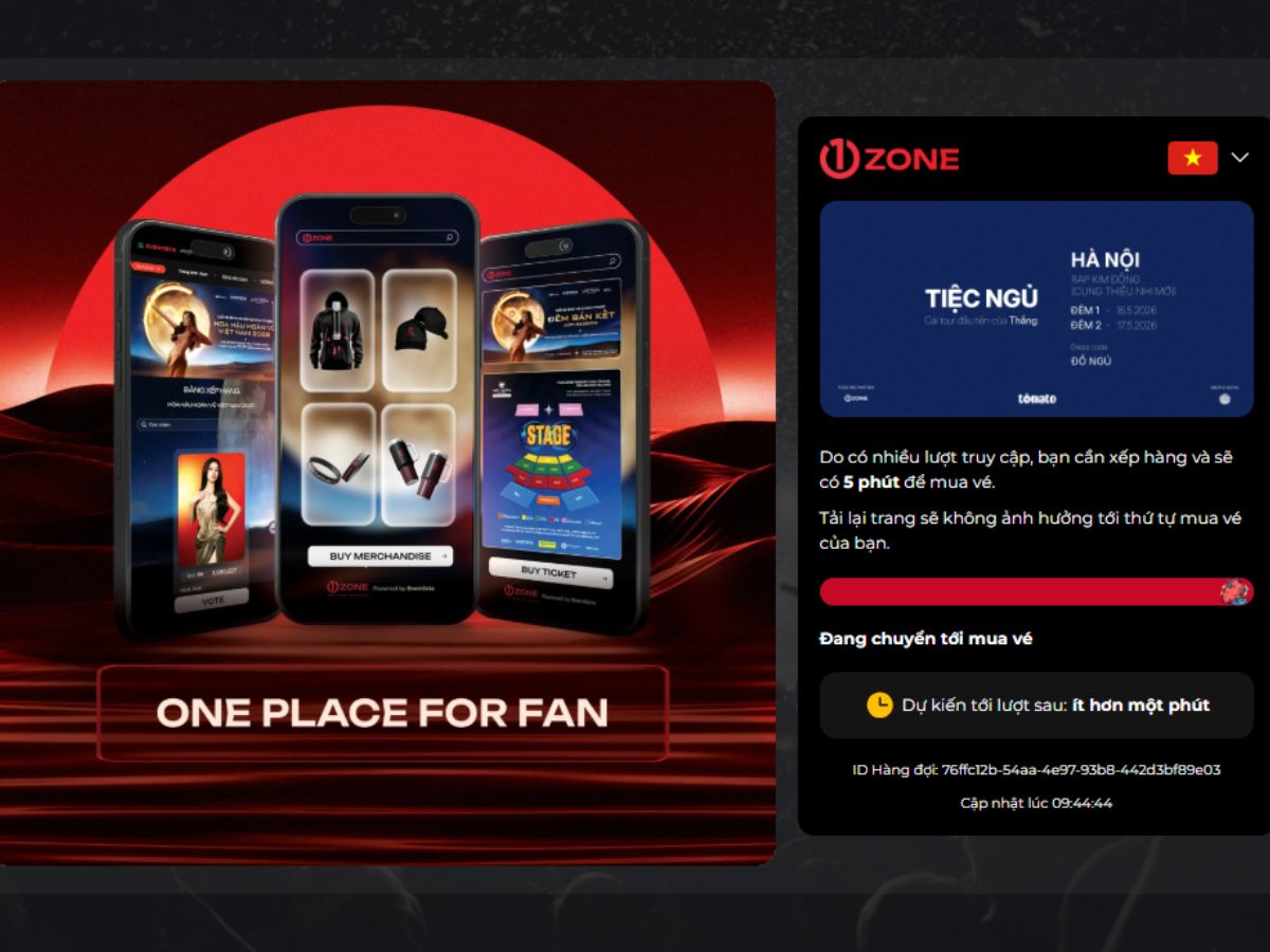 Giao diện dễ dùng giúp mua vé nhanh chóng