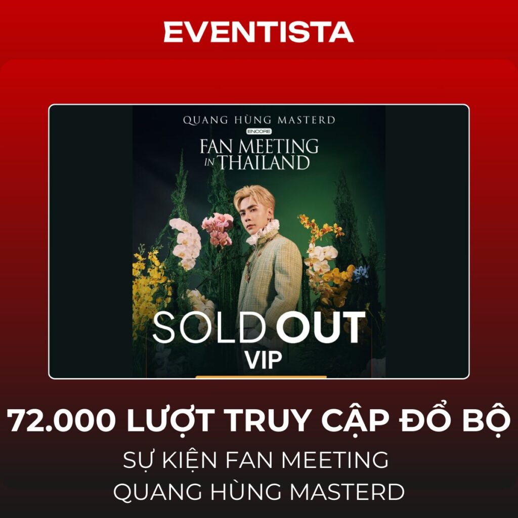 72.000 Lượt Truy Cập Đổ Bộ Nền Tảng Phân Phối Vé: Sự Kiện Fan Meeting Quang Hùng MasterD "Cháy Vé"Trên 1Zone